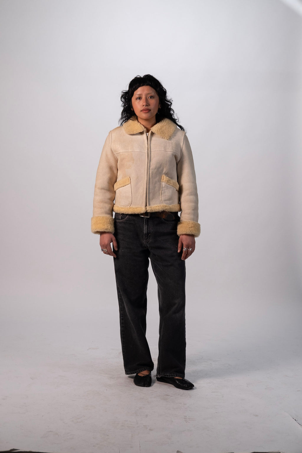 1970's Cropped Shearling Jacket