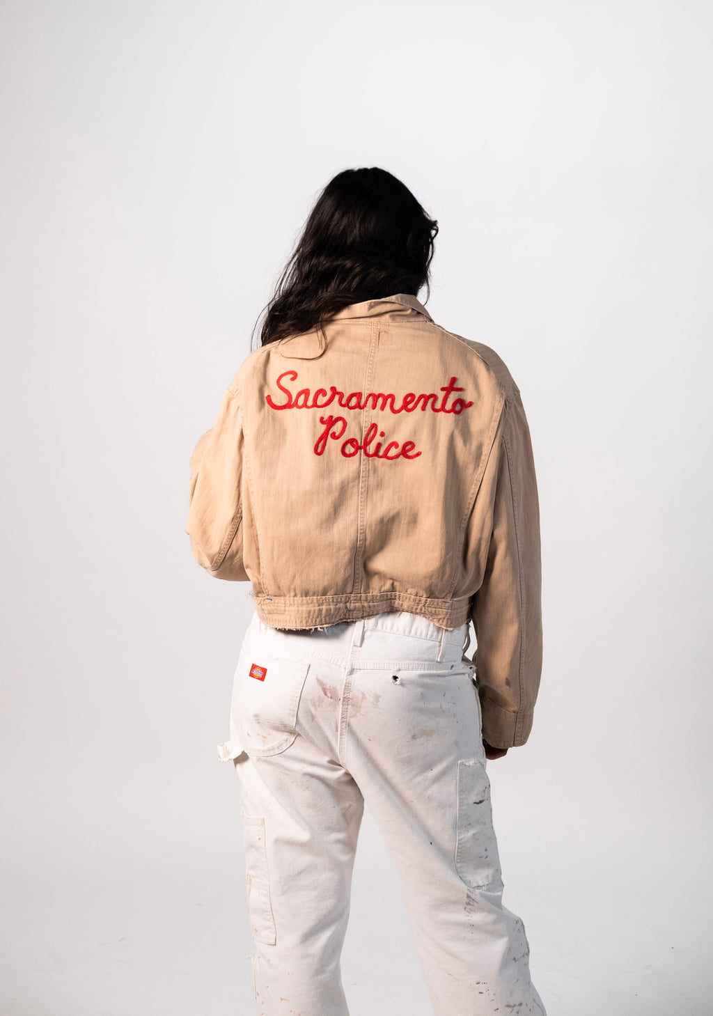 Sacramento Police Chainstitch Cropped Work Jacket