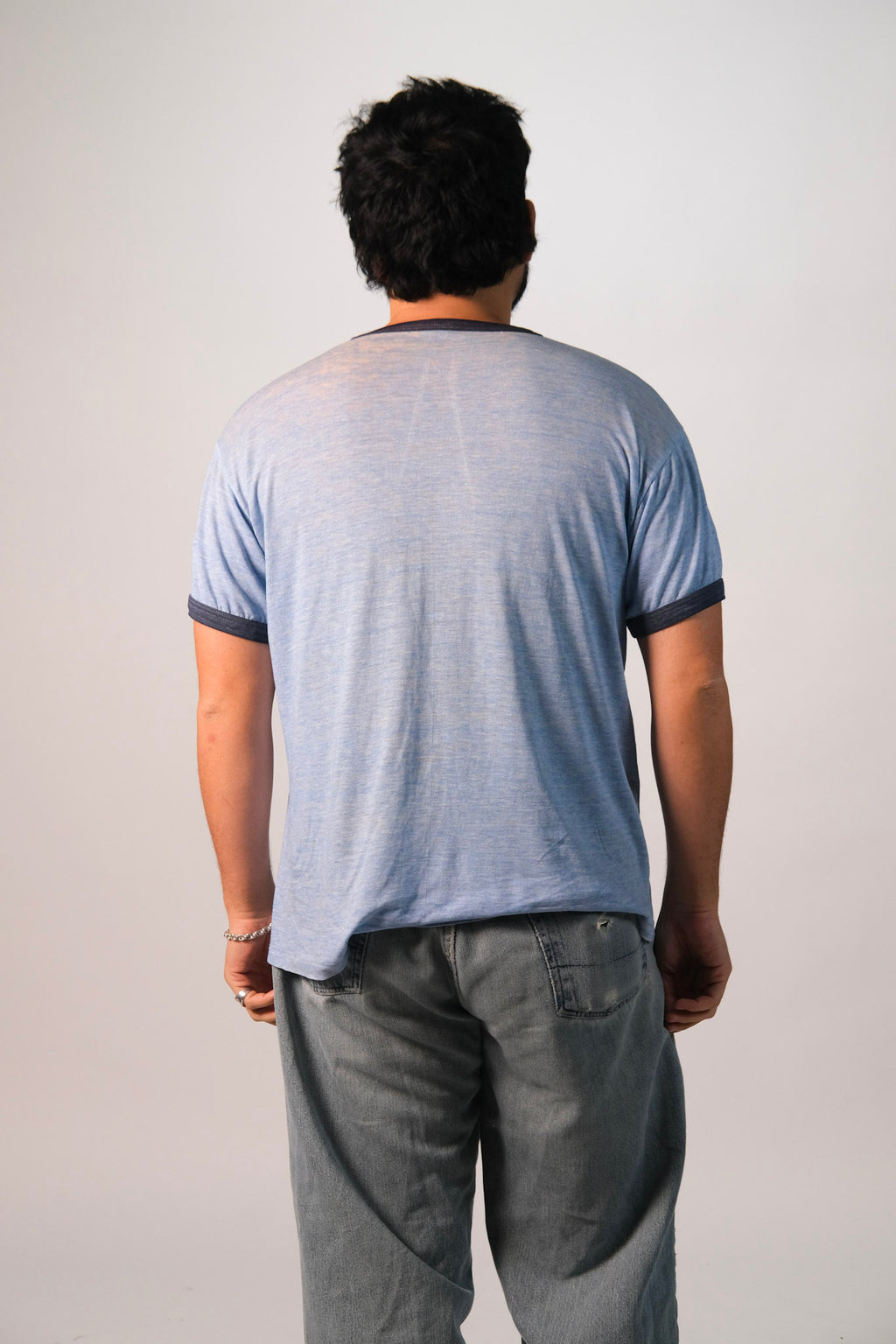 70s Paper Thin Adidas Trefoil Ringer Tee