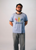 70s Paper Thin Adidas Trefoil Ringer Tee