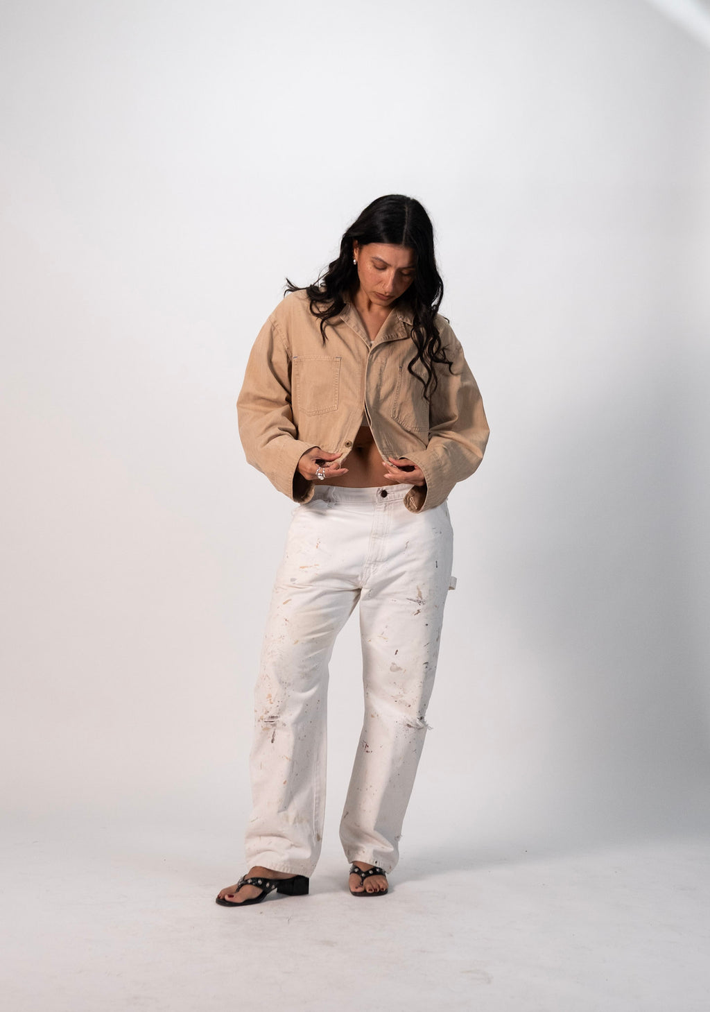 Sacramento Police Chainstitch Cropped Work Jacket