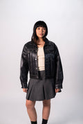 90's Gap Leather Trucker Jacket