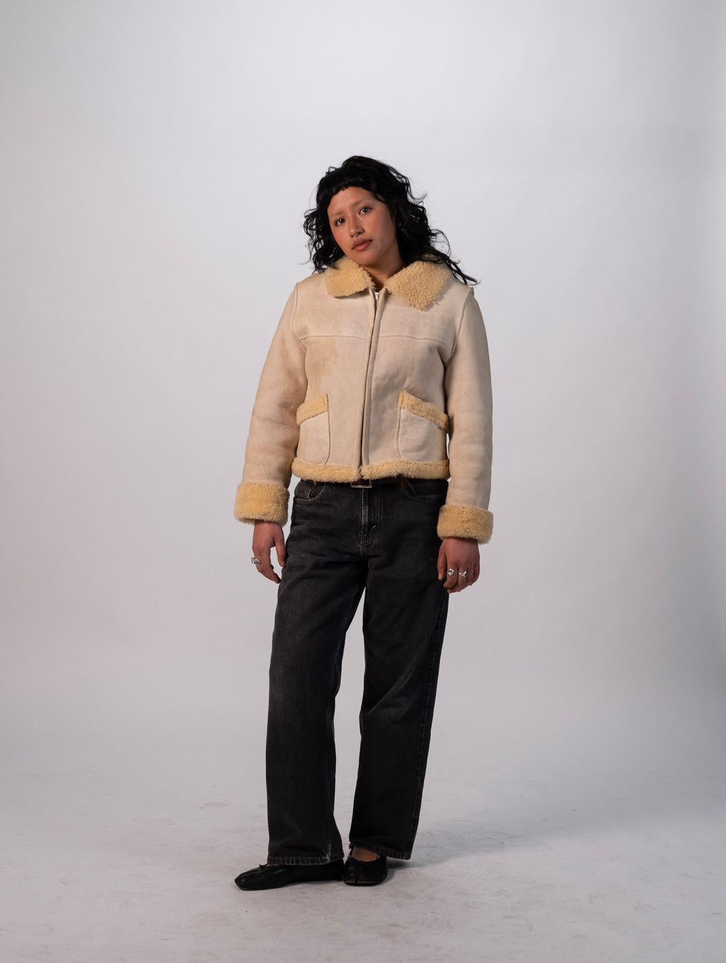 1970's Cropped Shearling Jacket