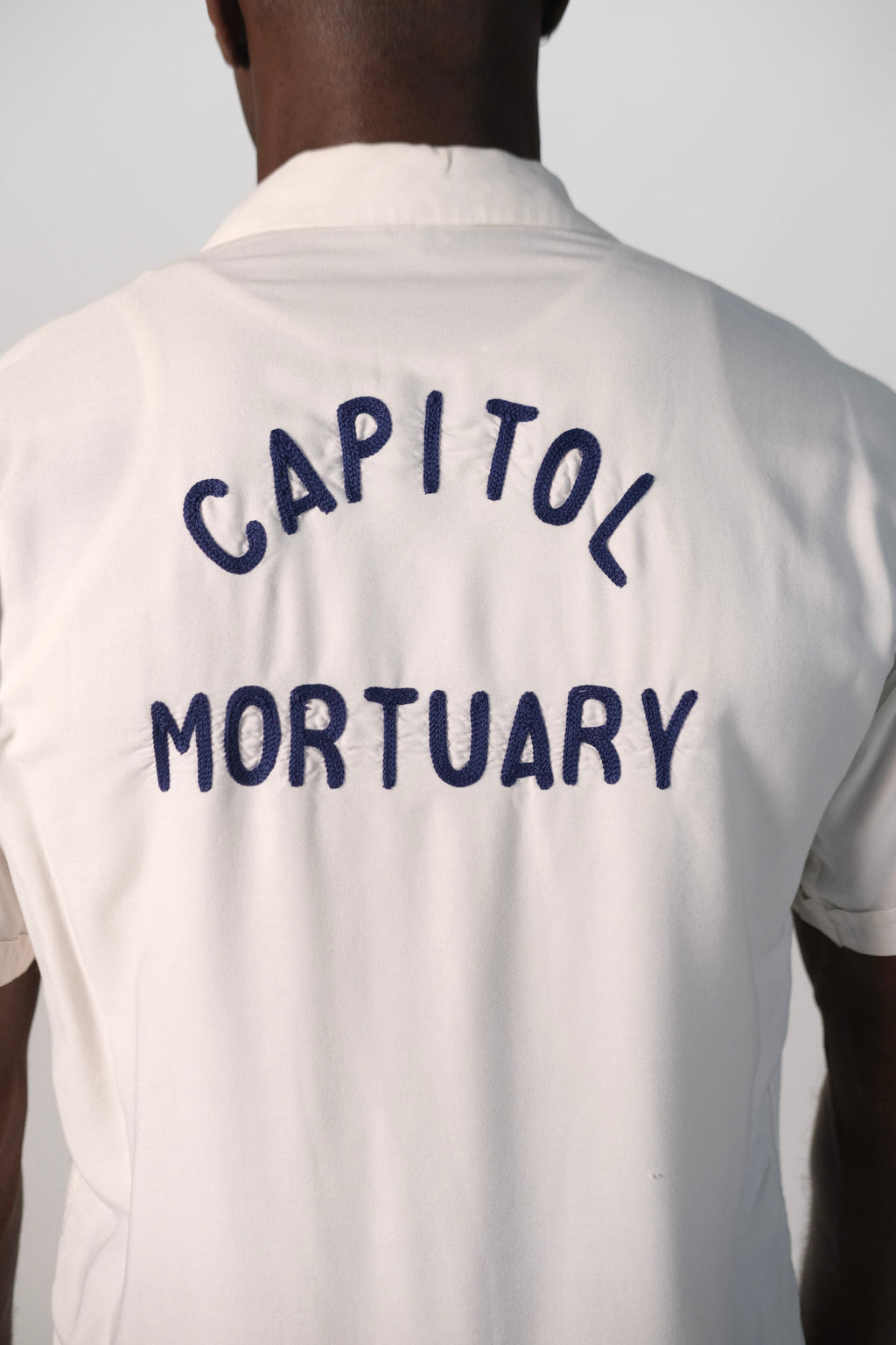 50s Capitol Mortuary Chainstitch Button Up