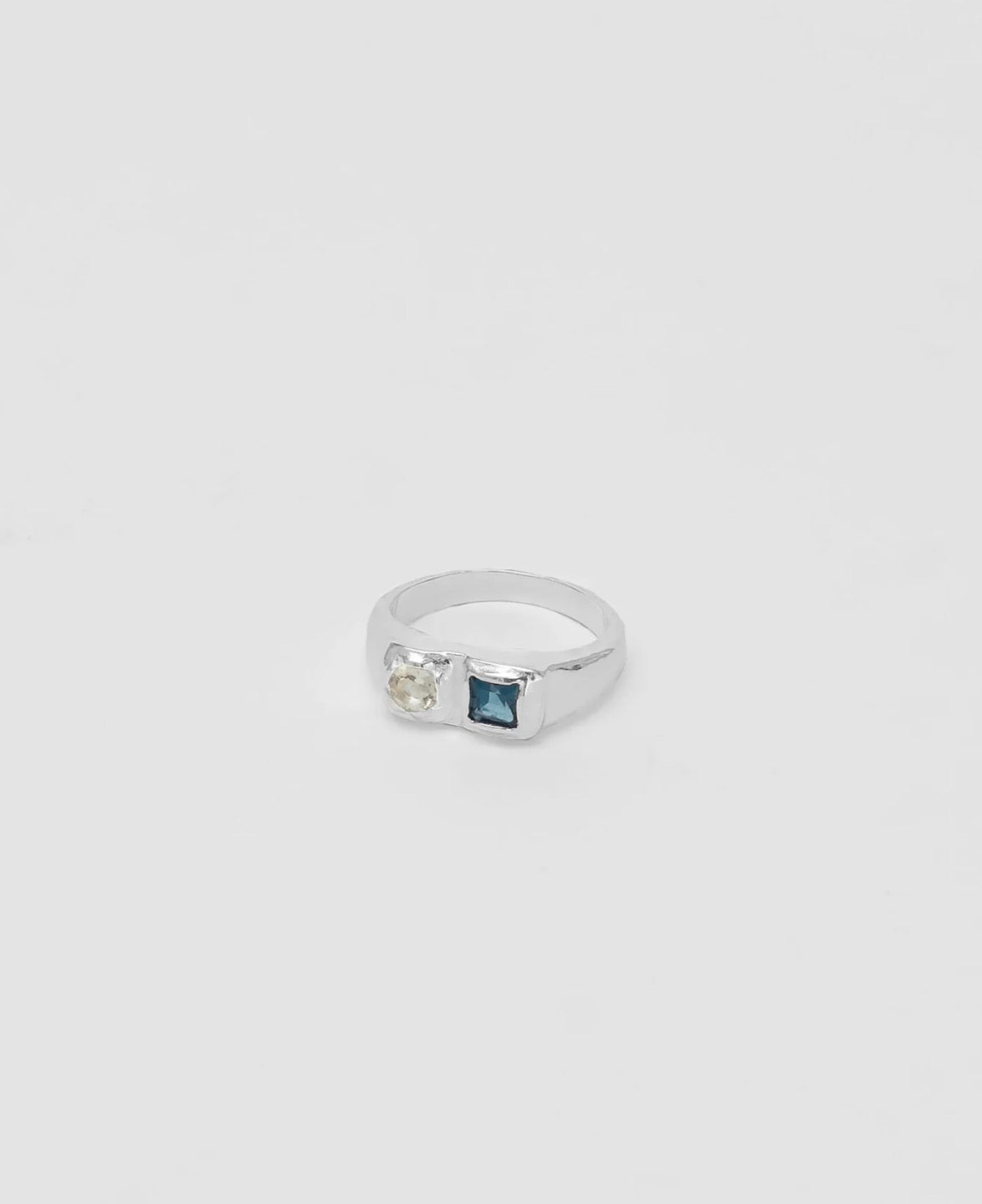 Bryce Ring in Blue and Sterling Silver