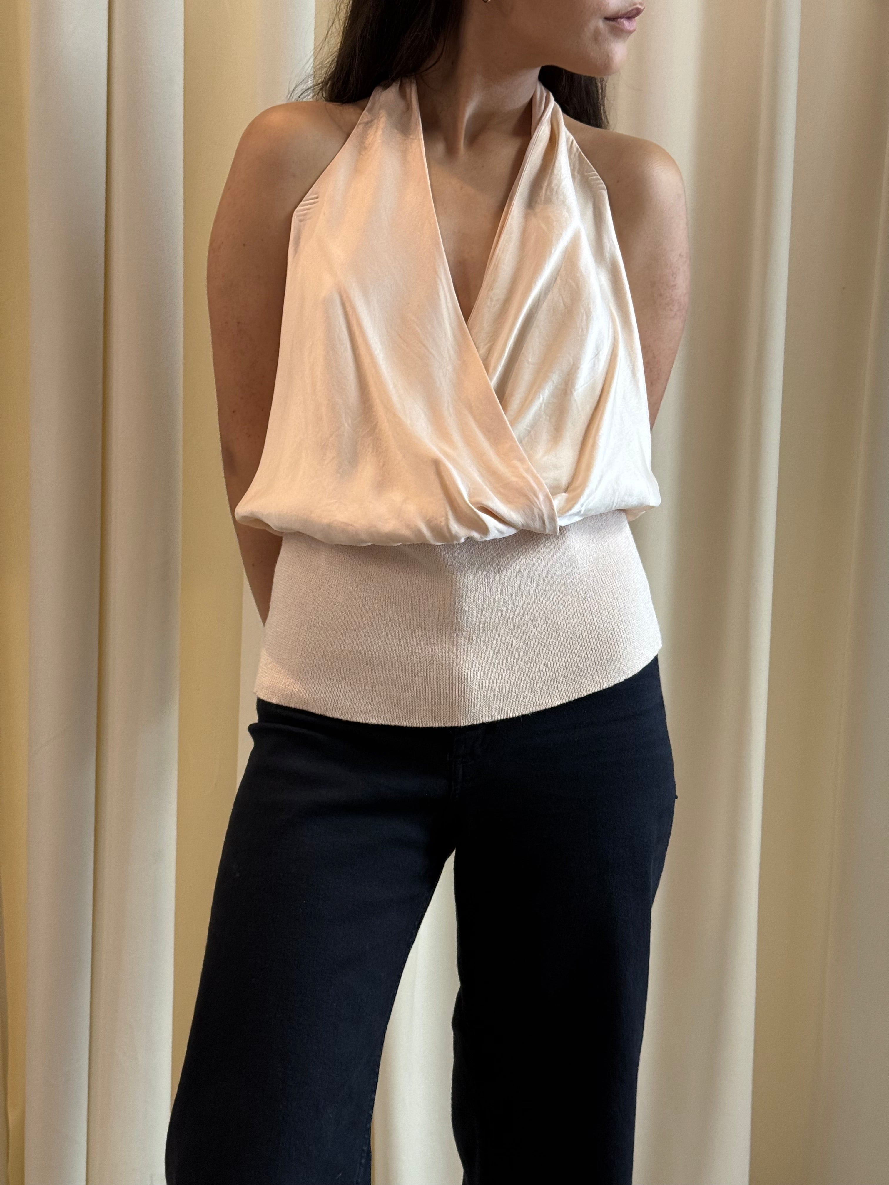 80's Silk Ballet Halter