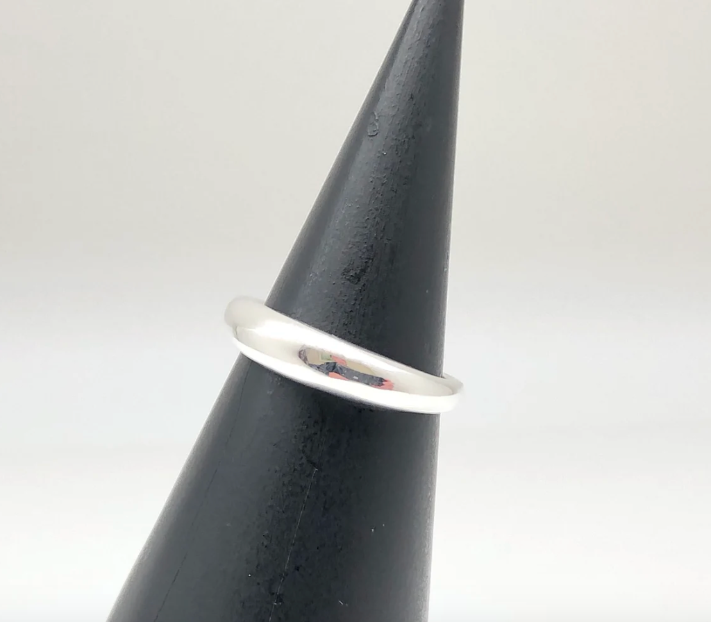 Silver Dome Ring - Thin