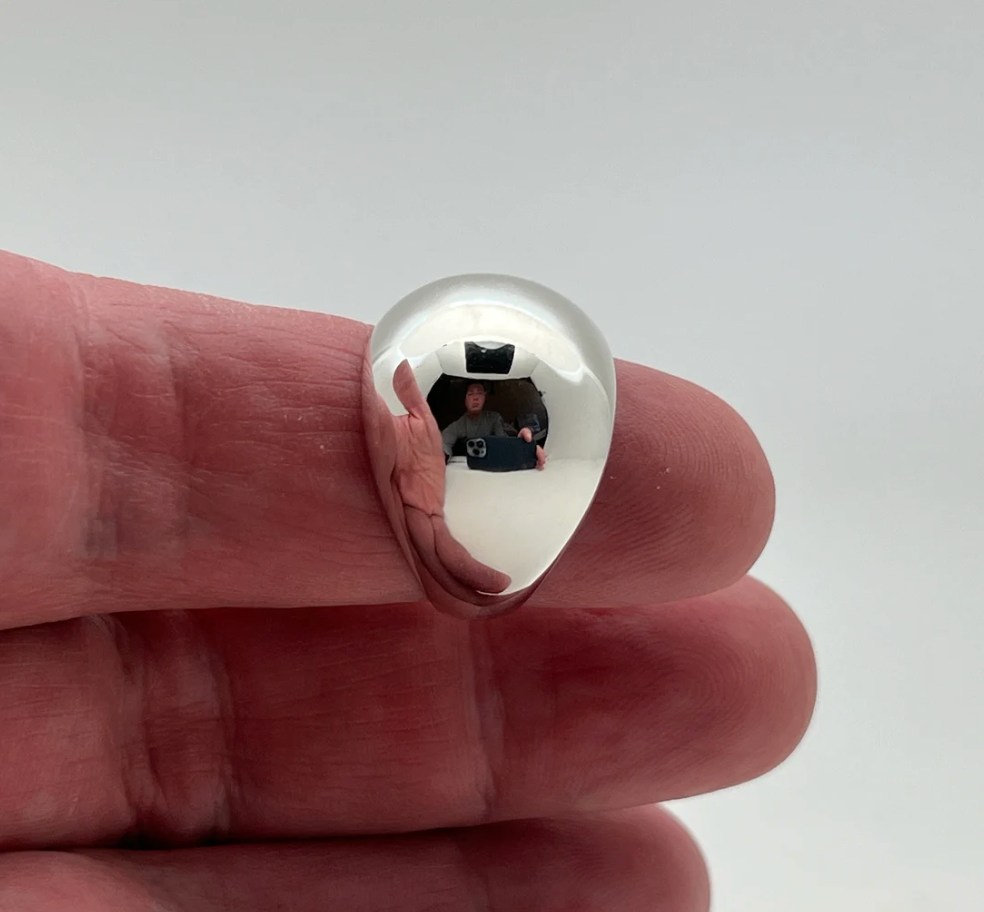 Silver Dome Ring - Large