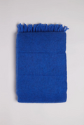 Gotland Wool Throw Blanket in Bauhaus Blue