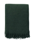 Gotland Wool Throw Blanket in Pine