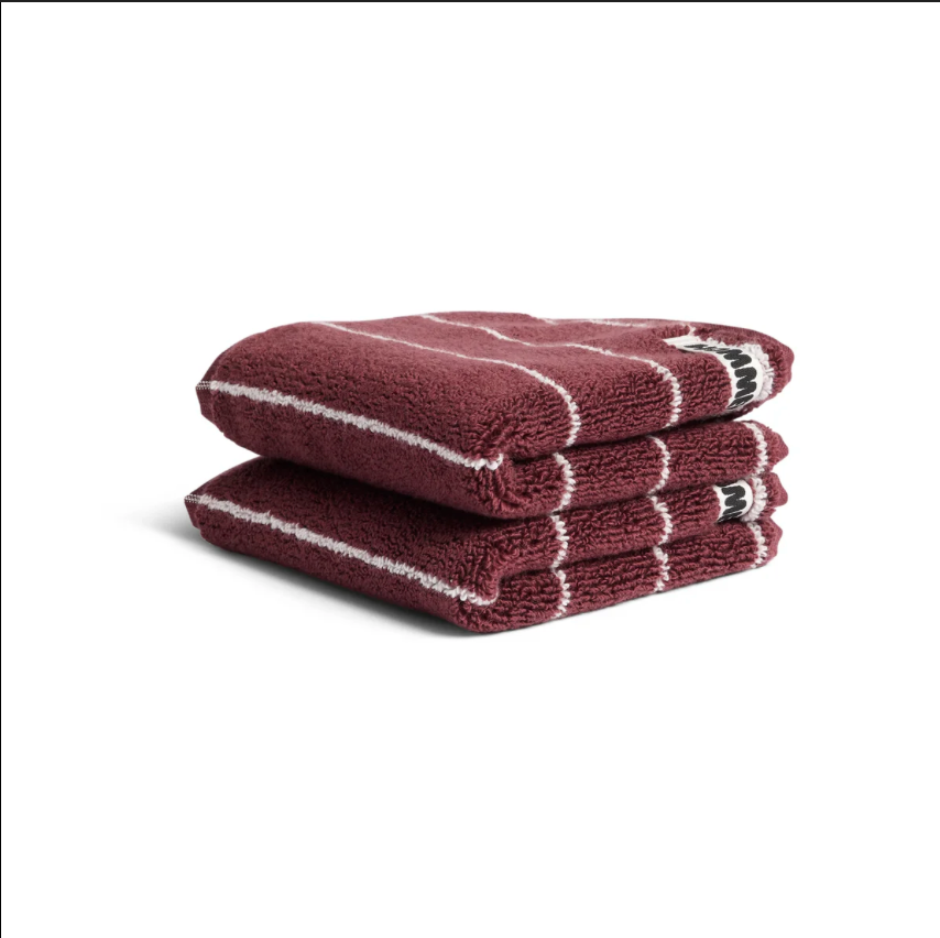 Hommey Pinstripe Face Washer Pair