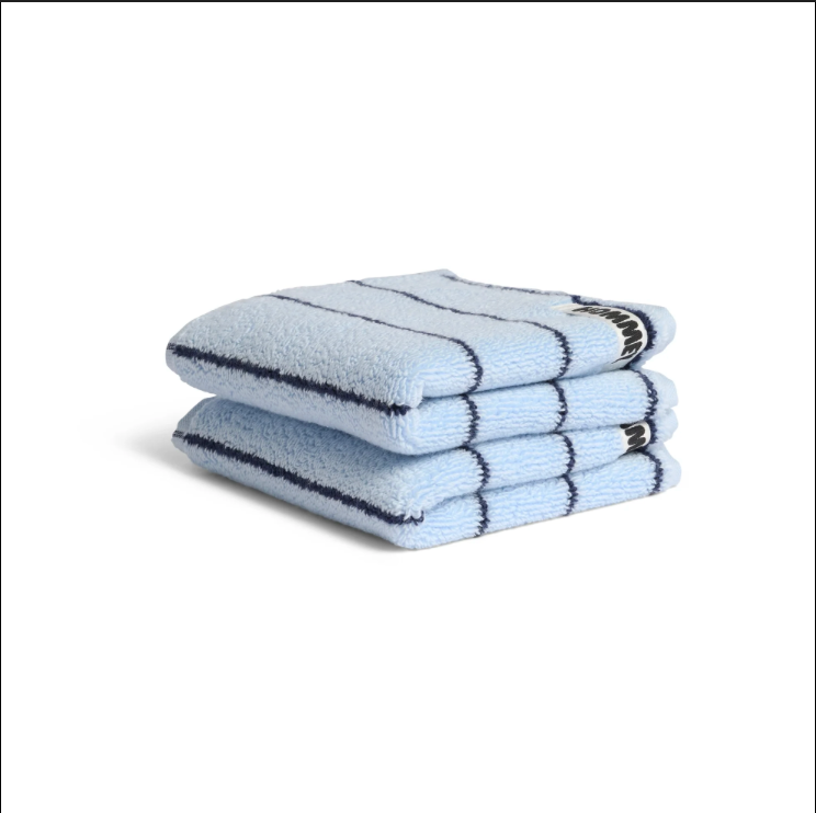 Hommey Pinstripe Face Washer Pair