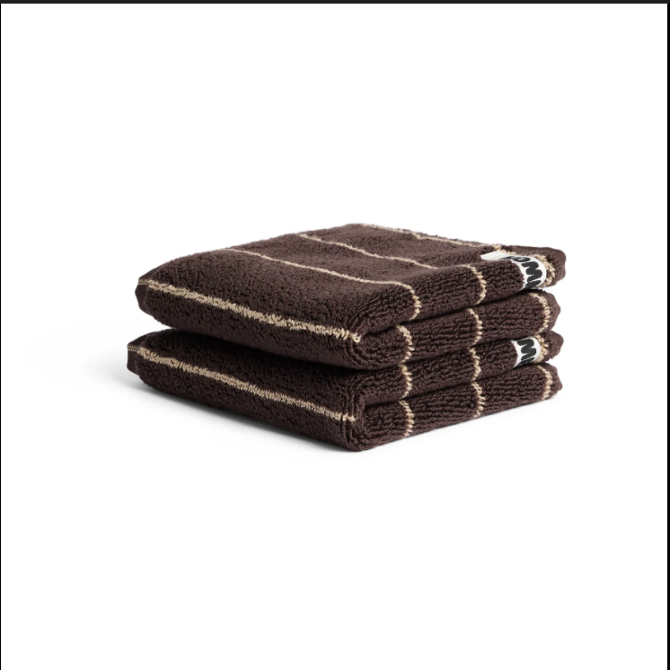 Hommey Pinstripe Face Washer Pair