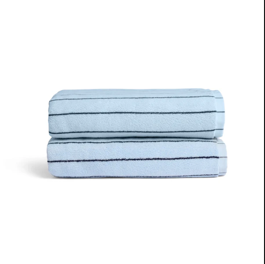 Hommey Pinstripe Bath Towel Pair