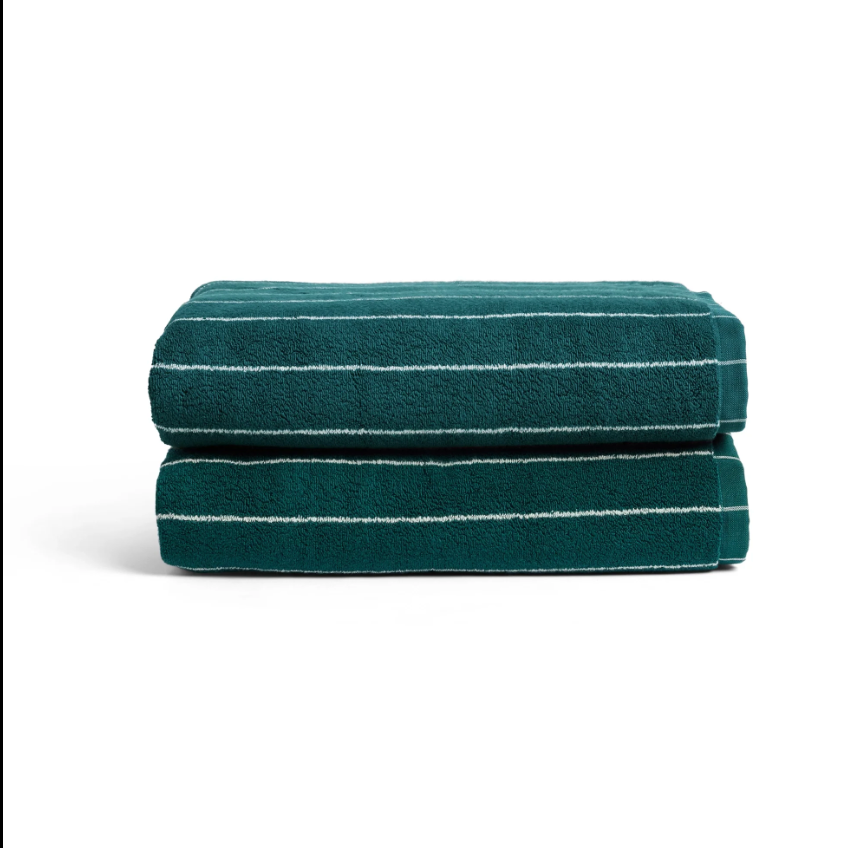 Hommey Pinstripe Bath Towel Pair